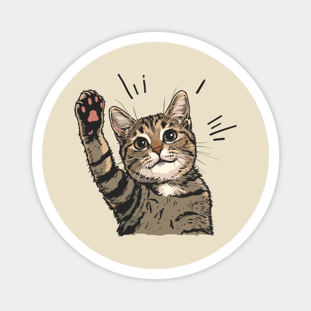 Cat Paw High Five Magnet by Mad Swell Designs